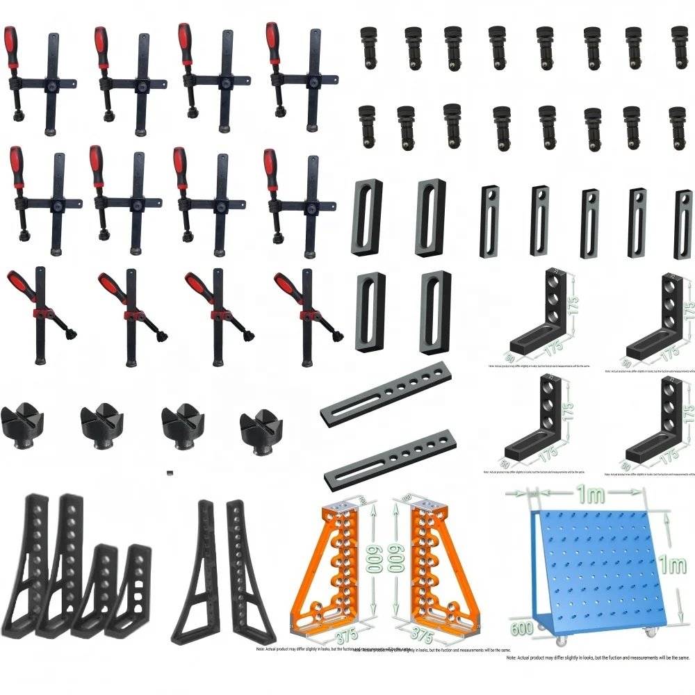 Welding Table Clamp Kit Cast Iron Steel Fixtures and Accessories