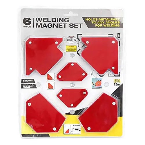 6pcs Magnetic Welding Holder Fixed Angle Steel Welding Positioner