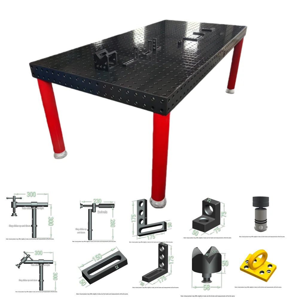Welding Table Clamp Kit Cast Iron Steel Fixtures and Accessories