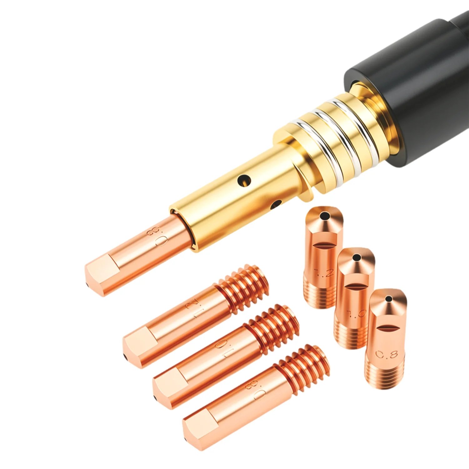 15AK MIG Welding Torch Nozzle and Copper Wire Guide Accessories