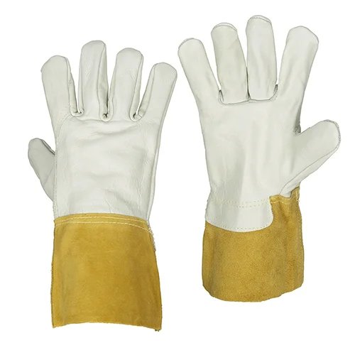 12 Inch Goatskin TIG Welding Gloves Safety Protection Accessories
