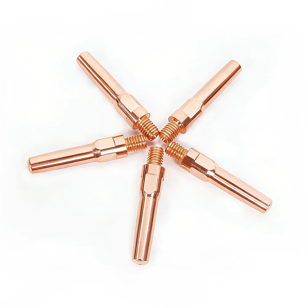 Copper MIG MAG Welding Contact Tip Gas Shielded Torch Accessories