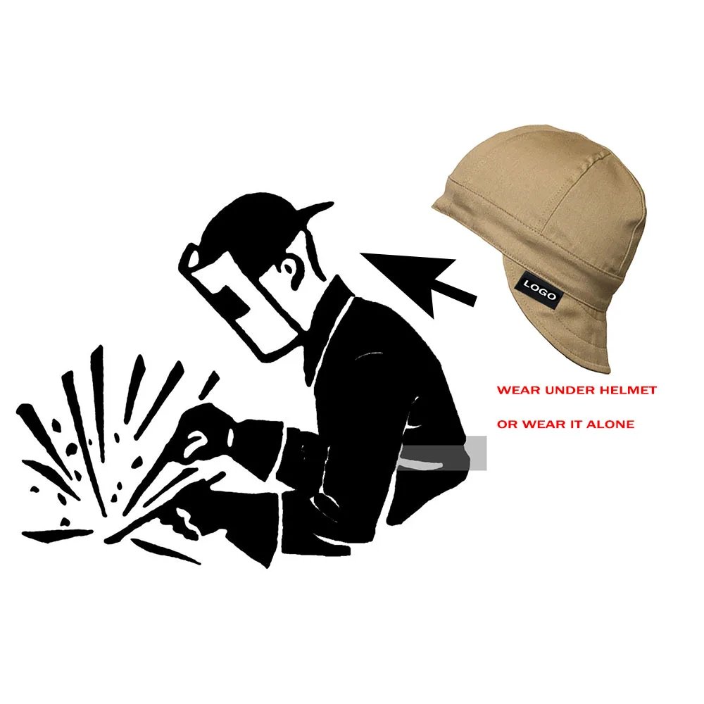 FR Cotton Welding Cap Head and Neck Protection Safety Accessories