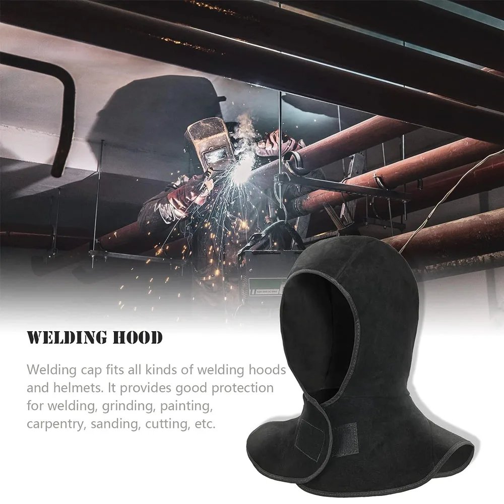 Flame Retardant Welding Hood with Neck Shoulder Protection Curtain