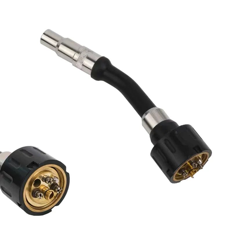 W-500A Robotic MIG Welding Torch Angled Copper Plated Torch Head